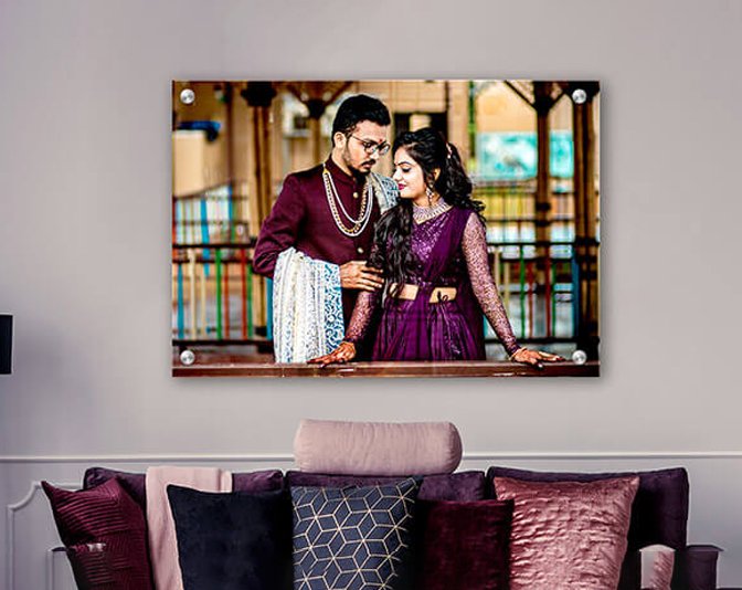 Acrylic print frames